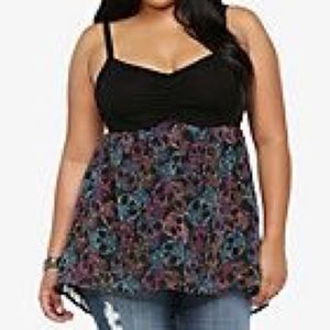 Torrid size 3 skull babydoll top